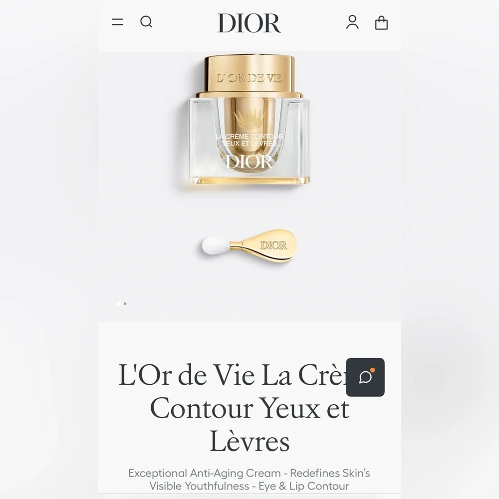 NEW Dior 6xL'Or de Vie La Crème Contour Yeux et Lèvres 3ML- Eye & Lip Anti-Aging